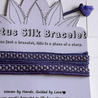 Henna Art - Handmade Cactus Silk Bracelet - Burgundy Red Bangle