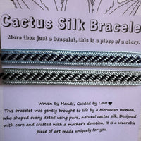 Zenata Breeze - Handmade Cactus Silk Bracelet - Turquoise Bangle