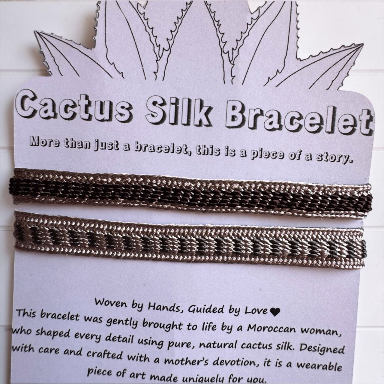 Andalusian Grace - Handmade Cactus Silk Bracelet - Coral Pink Bangle