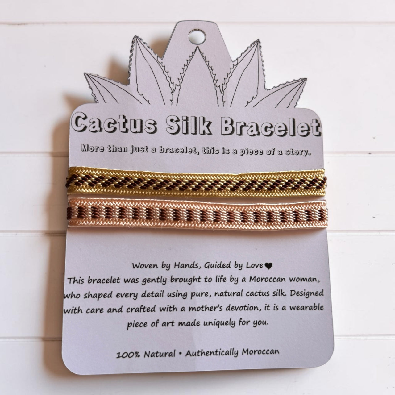 Saffron Spirit - Handmade Cactus Silk Bracelet - Mustard Yellow Bangle