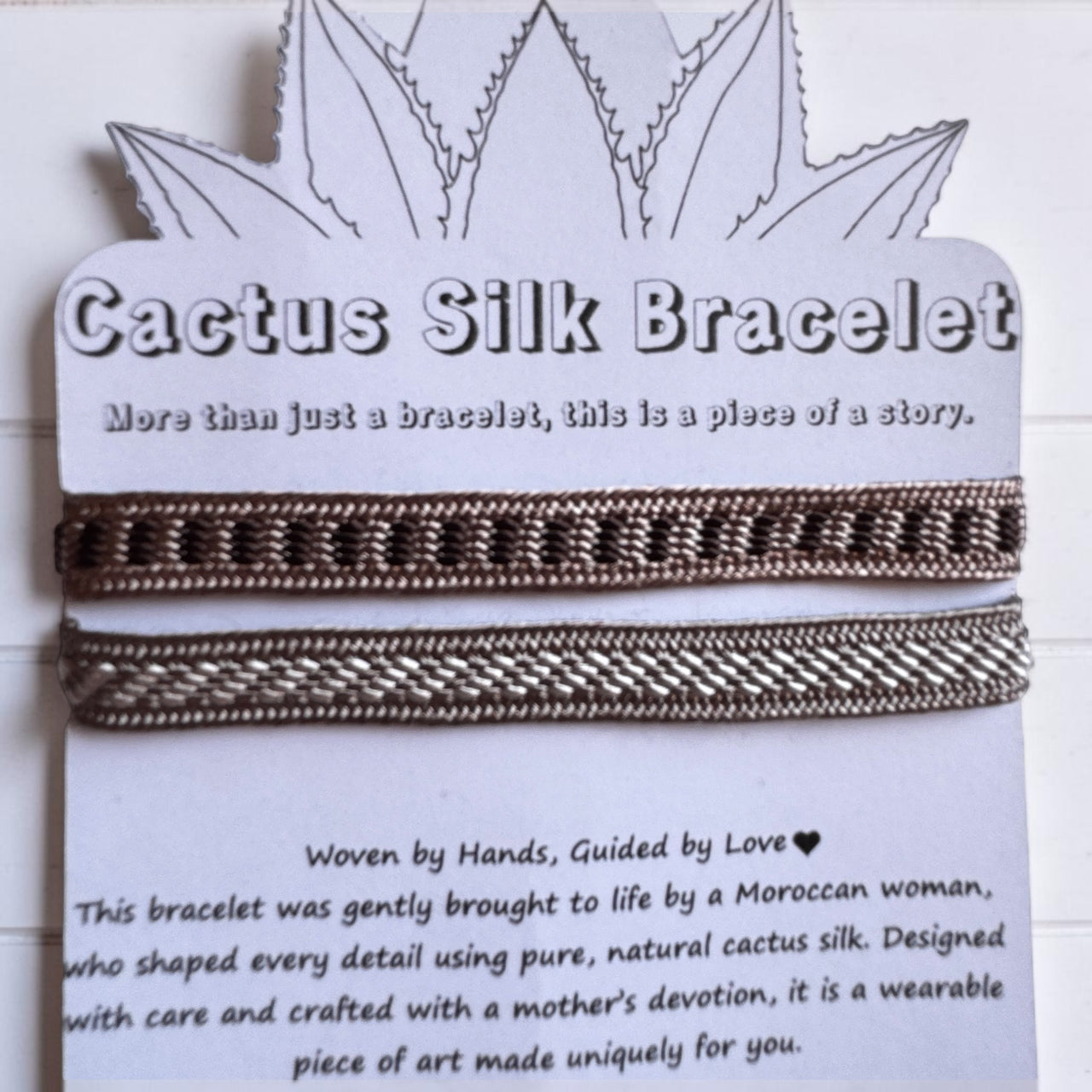 Majorelle Oasis - Handmade Cactus Silk Bracelet - Majorelle Blue Bangle