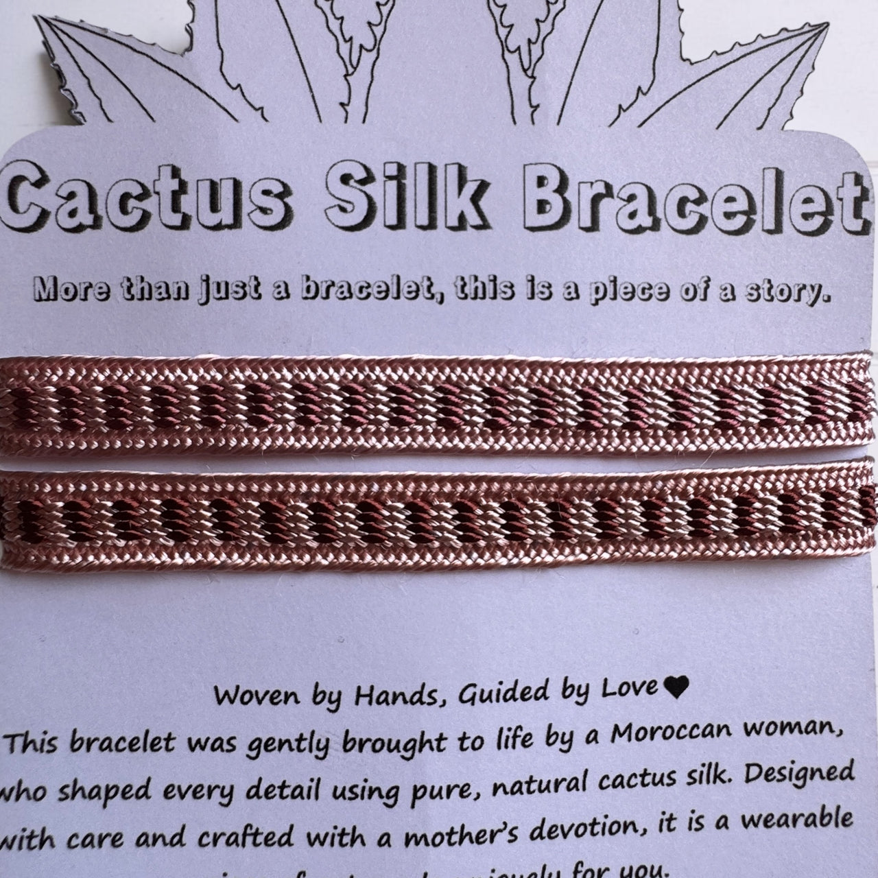 Sahara Glow - Handmade Cactus Silk Bracelet - Desert Gold Bangle