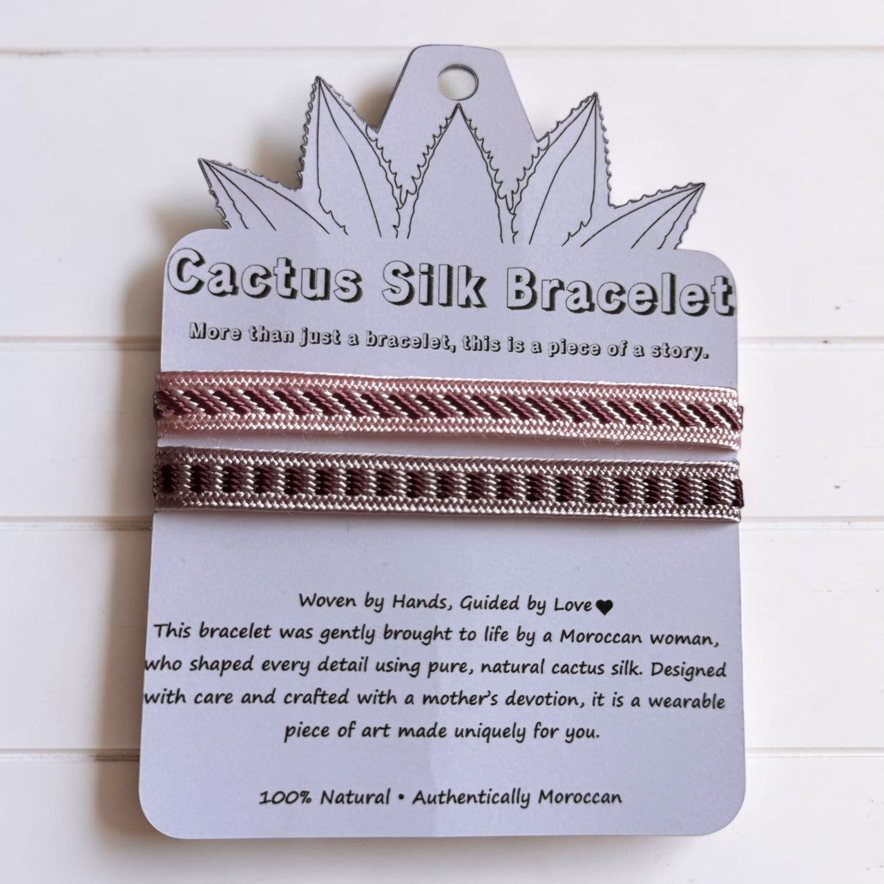 Atlas Bloom - Handmade Cactus Silk Bracelet - Marrakesh Orange Bangle