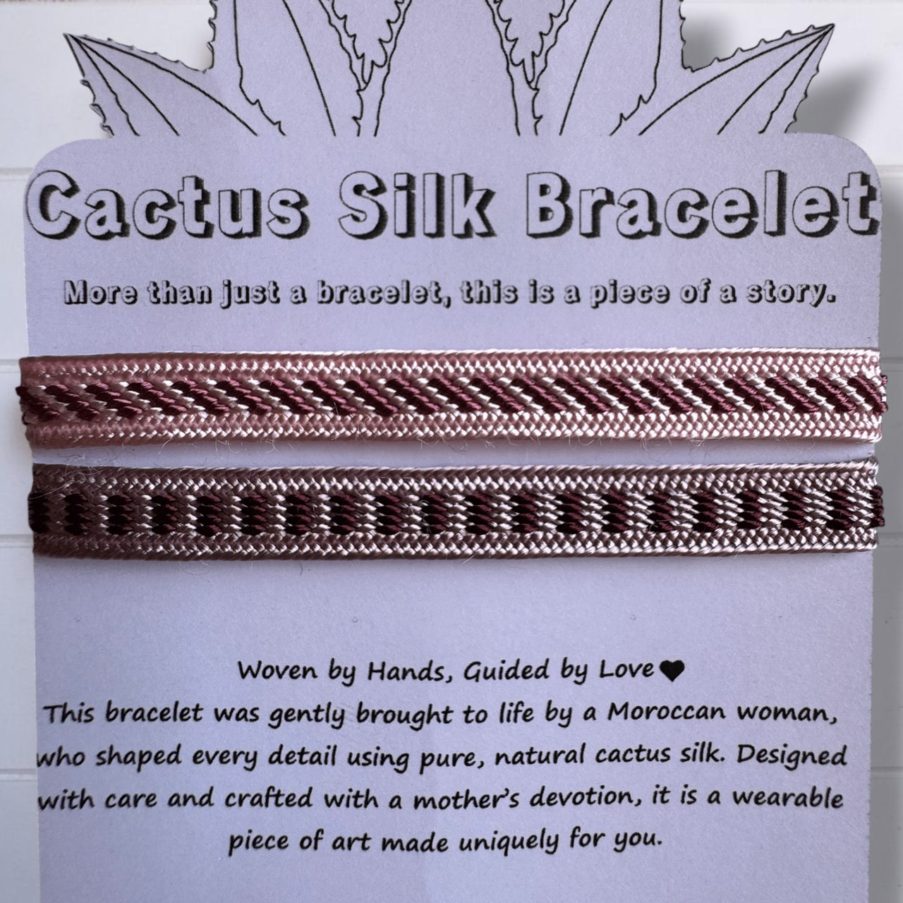 Atlas Bloom - Handmade Cactus Silk Bracelet - Marrakesh Orange Bangle