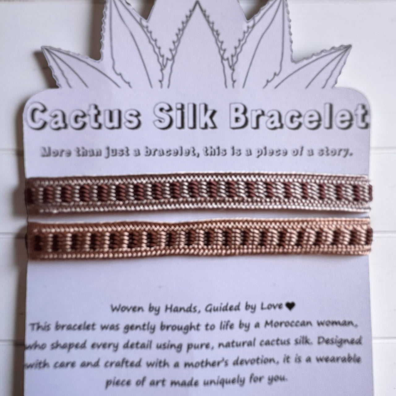 Medina Whisper - Handmade Cactus Silk Bracelet - Indigo Blue Bangle