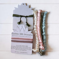 Menara Reflection - Handmade Cactus Silk Bracelet - Olive Green Bangle