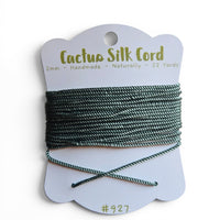 Pine Green, Cactus silk Handspun cord 100% Natural 1 mm : 927