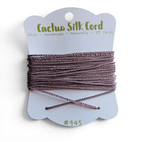 Dusty Mauve, Cactus silk Handspun cord 100% Natural 1 mm : 945