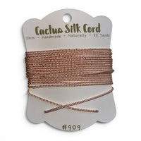 Copper Tan, Cactus silk Handspun cord 100% Natural 1 mm : 909