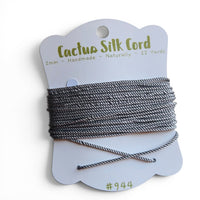 Slate Grey, Cactus silk Handspun cord 100% Natural 1 mm : 944