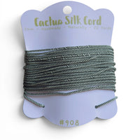Grey Green, Cactus silk Handspun cord 100% Natural 1 mm : 908