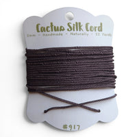 Plum Brown, Cactus silk Handspun cord 100% Natural 1 mm : 917