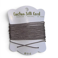 Greige, Cactus silk Handspun cord 100% Natural 1 mm : 916