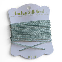 Soft Celadon, Cactus silk Handspun cord 100% Natural 1 mm : 914
