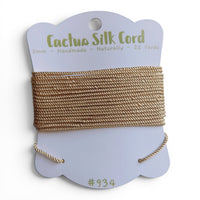 Camel Tan, Cactus silk Handspun cord 100% Natural 1 mm : 934