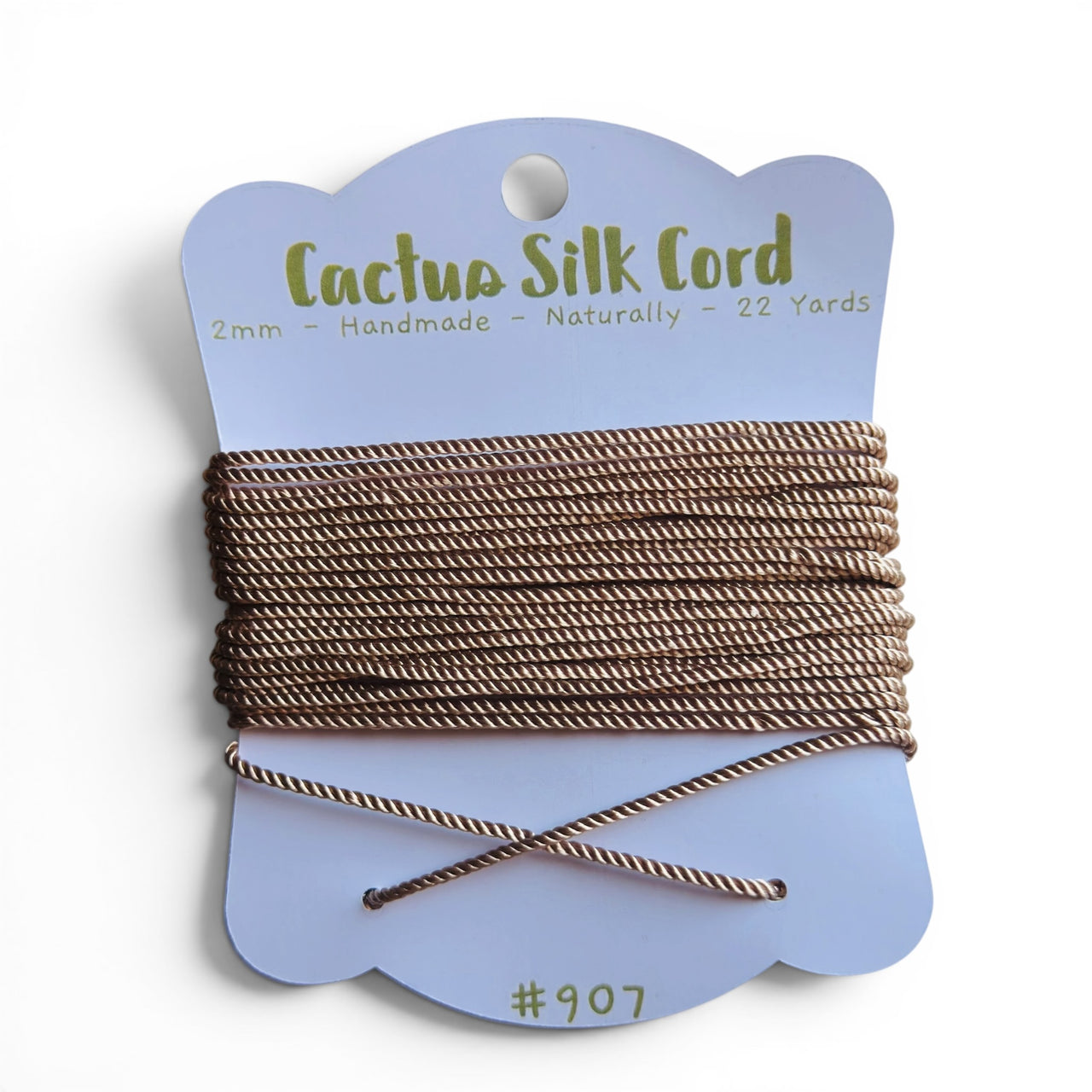 Bronze Gold, Cactus silk Handspun cord 100% Natural 1 mm : 907