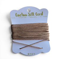 Bronze Gold, Cactus silk Handspun cord 100% Natural 1 mm : 907