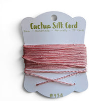 Dusty Pink, Cactus silk Handspun cord 100% Natural 1 mm : 938