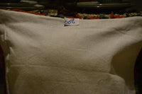Two Vintage Moroccan Boucherouite Pillow Cover: Geometric Tribal Rag Throw (20x20 Inches) Vintage