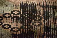Two Vintage Moroccan Boujaad Pillow Cover: Abstract Tribal Wool Cushion (24x16) Vintage