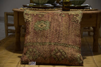 Two Vintage Moroccan Boujad Kilim Pillow | Reversible High-Pile Wool Cushion 20x20 Vintage