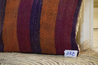 Two Reversible Moroccan Boujad Pillow, Cream Shaggy Wool Kilim Cushion, Boho Decor 16x20