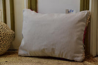Two Handwoven Moroccan Kilim Pillow Cover, Natural Wool Tribal Throw Cushion Vintage