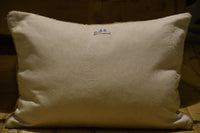 Two Vintage Moroccan Boujaad Lumbar Pillow Cover | Earthy Neutral Handwoven Tribal Cushion Vintage