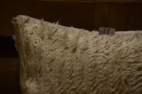 Two Vintage Beni Ourain Pillow Cover | Shaggy Wool Lumbar Cushion (20x16 Inches) Vintage