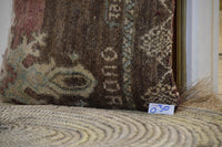Two Vintage Pillow Cover, Reversible Wool Kilim Cushion, Tribal Boho Decor 18x18
