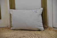 Two Hand-Woven Wool Kilim Pillow, Geometric Diamond Berber Cushion, Boho Ethnic Home Decor Vintage