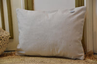 Two Moroccan Kilim Pillow Cover, Handwoven Wool Lumbar Cushion, Boho Tribal Accent